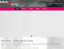 Tablet Screenshot of blickfang-boutique.ch